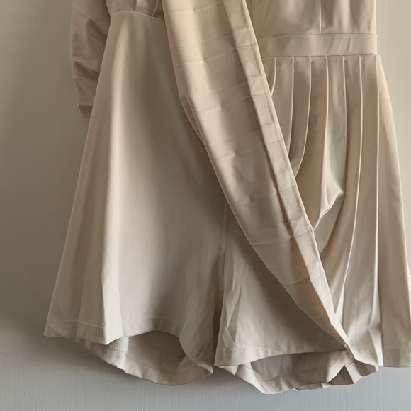 Prince Pickleball Women’s Zip-Front Pleated Dress - Cream - Picture 4 of 9